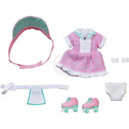 Original Character Parts for Nendoroid Doll figúrkas Outfit Set: Diner - Girl (Pink)